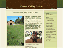 Tablet Screenshot of grassvalleygoats.com